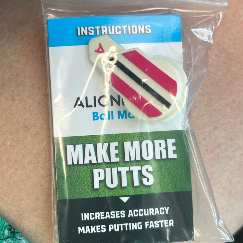 GOLFERS! Free* Stocking Stuffer  #GOLFER. Lot Of 3 :ALIGNMENT GOLF Ball Mark